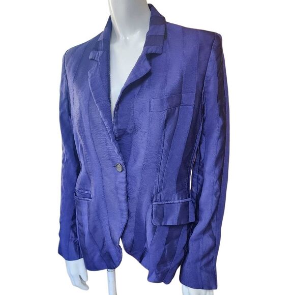 Câllas Navy Blue Striped James Blazer (42) - Picture 4 of 11